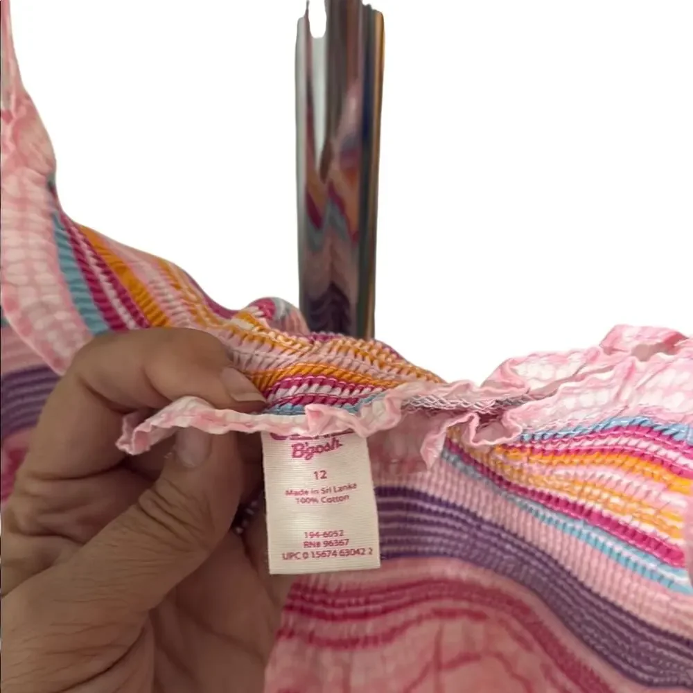 OshKosh B'gosh Pink‎ Striped Camisole Girls Size 12